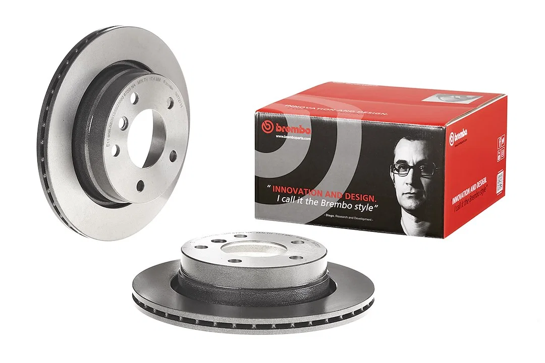 09772711C02 – BREMBO Brake Rotor, Vented One Piece Design Wheel Bolt Pattern 5 x 120 Millimeter 276 Millimeter Diamet...